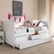 Baxton Studio Linna Modern White-Finished Daybed with Trundle 146-8201 - alternate 7